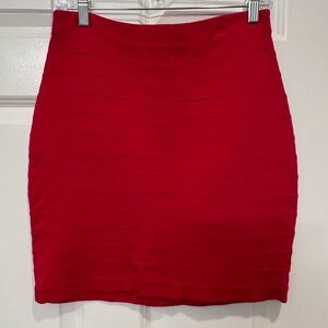 Express Bold Hot Pink Pencil Skirt